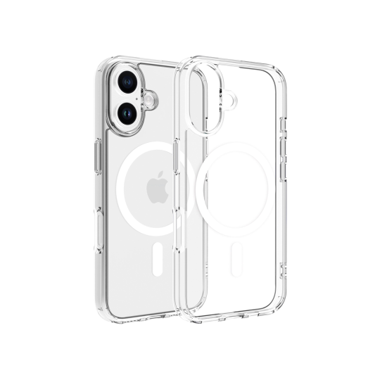 Apple iPhone 17 - Gumiran magnetni ovitek (TPU Magnetic Clear) - bel