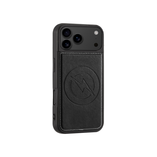 Apple iPhone 17 Pro - Usnjen magnetni ovitek (TPUL Chester) - usnjen izgled - črn