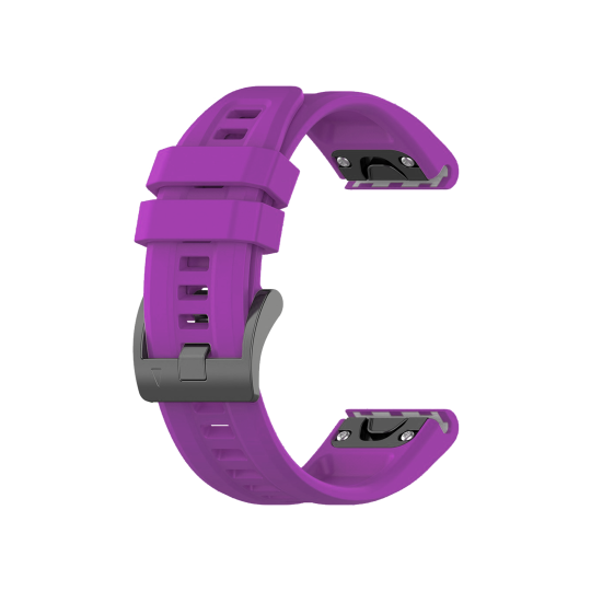 Silikonski pašček za Garmin ure (26mm) hitro zapenjanje - vijoličen