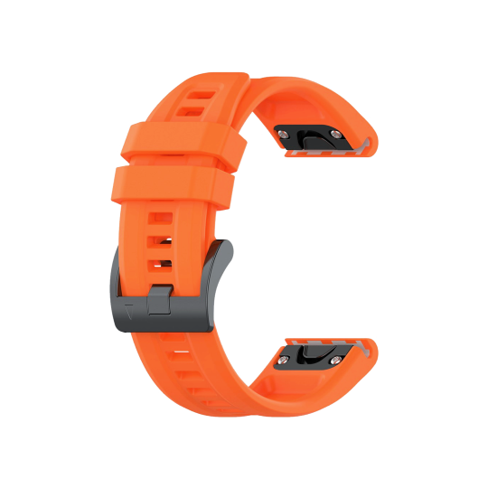Silikonski pašček za Garmin ure (26mm) hitro zapenjanje - oranžen