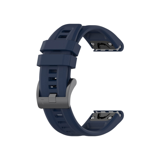 Silikonski pašček za Garmin ure (26mm) hitro zapenjanje - temno moder