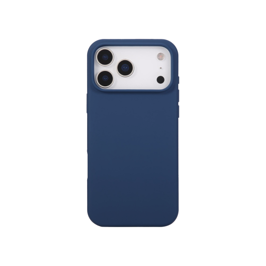 Apple iPhone 17 Pro - Silikonski ovitek (liquid silicone) - Soft - Midnight Blue / Temno modra