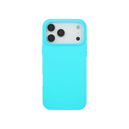 Apple iPhone 17 Pro - Silikonski ovitek (liquid silicone) - Soft - Blue / Modra