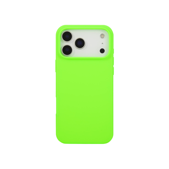 Apple iPhone 17 Pro - Silikonski ovitek (liquid silicone) - Soft - Bright Green / Živo zelena