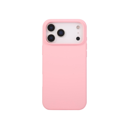 Apple iPhone 17 Pro - Silikonski ovitek (liquid silicone) - Soft - Rose Pink / Svetlo roza