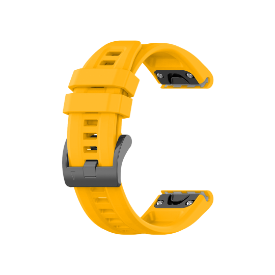 Silikonski pašček za Garmin ure (26mm) hitro zapenjanje - rumen