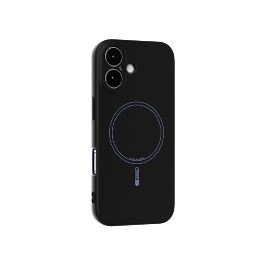 Apple iPhone 17 - Gumiran magnetni ovitek (TPU Magnetic Pastel) - črn