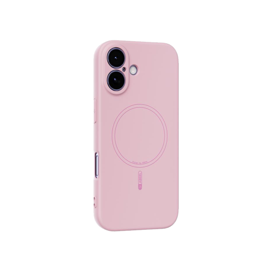 Apple iPhone 17 - Gumiran magnetni ovitek (TPU Magnetic Pastel) - roza