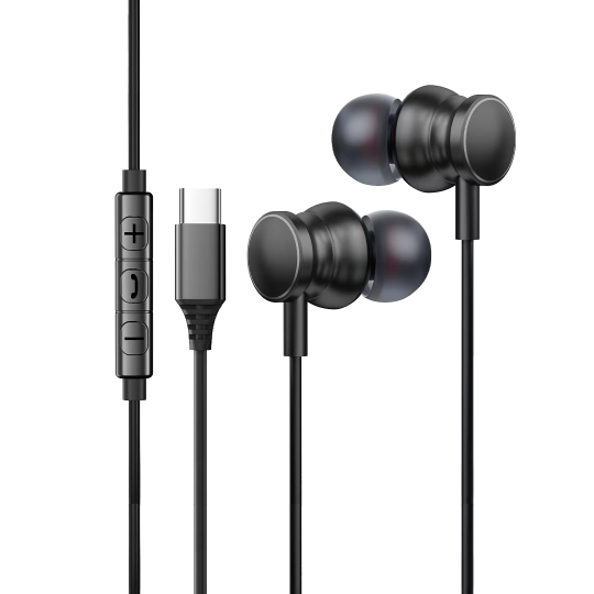 Slušalke za telefon USB-C Chameleon NK503-C - črne