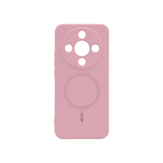 Honor Magic8 Lite - Gumiran magnetni ovitek (TPU Magnetic Pastel) - roza