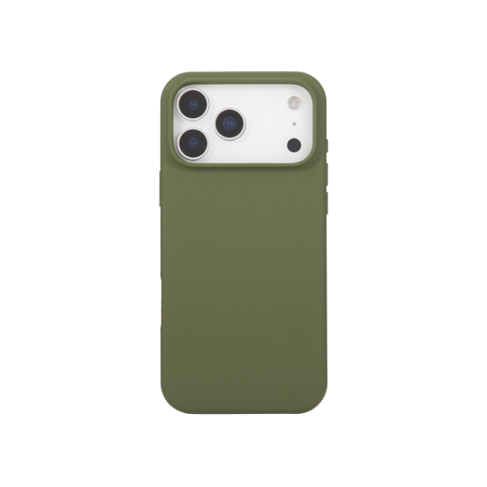 Apple iPhone 17 Pro - Silikonski ovitek (liquid silicone) - Soft - Copper green / Vojaško zelen