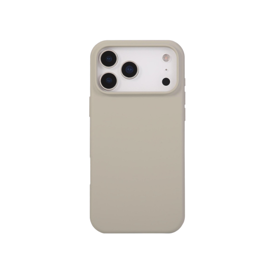 Apple iPhone 17 Pro Max - Silikonski ovitek (liquid silicone) - Soft - Stone / Bež