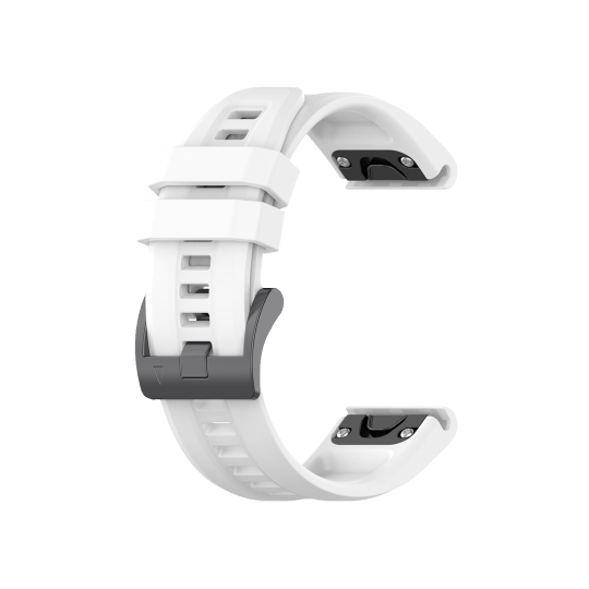 Silikonski pašček za Garmin ure (22mm) hitro zapenjanje - bel