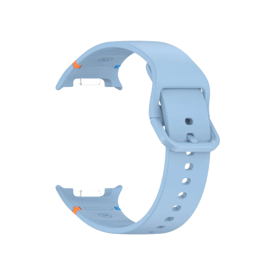 Silikonski pašček za Samsung Galaxy Watch8 (40mm / 44mm) (22mm) - Stitch svetlo moder