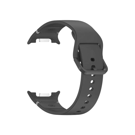 Silikonski pašček za Samsung Galaxy Watch8 (40mm / 44mm) (22mm) - Stitch temno siv