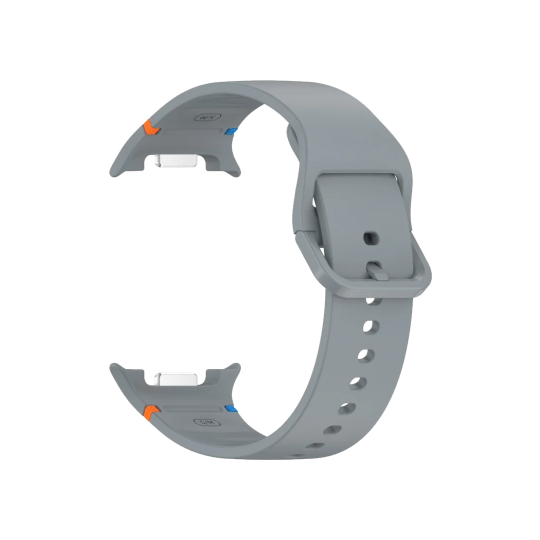 Silikonski pašček za Samsung Galaxy Watch8 (40mm / 44mm) (22mm) - Stitch siv