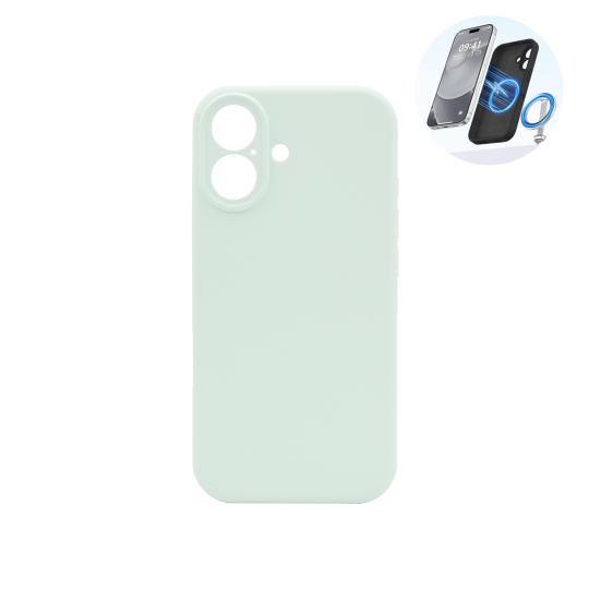 Apple iPhone 17 - Silikonski ovitek (liquid silicone) - N-Soft Magnetic - Mambo Green / Pastelno zelena