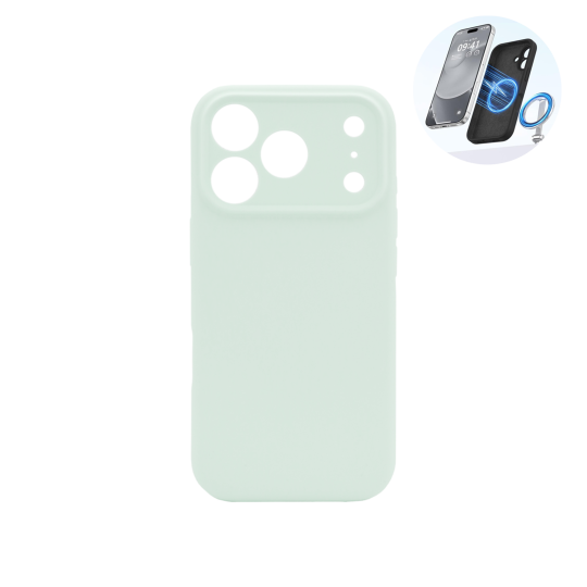 Apple iPhone 17 Pro - Silikonski ovitek (liquid silicone) - N-Soft Magnetic - Mambo Green / Pastelno zelena
