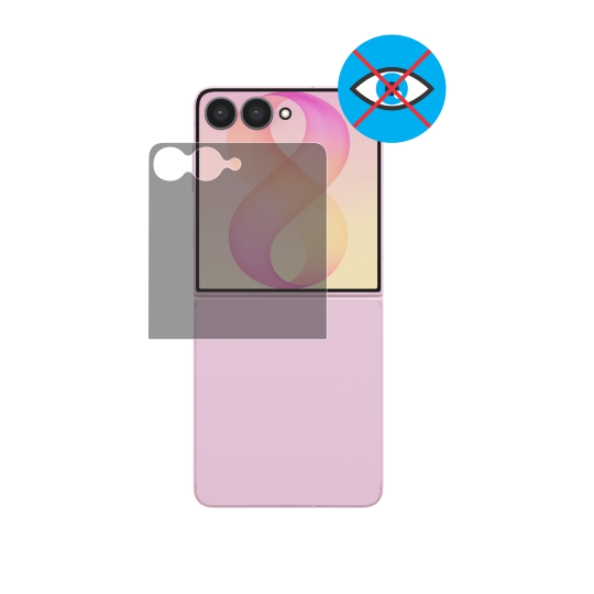 Samsung Galaxy Z Flip 7 / Z Flip 8 - Zaščitno steklo - zunanje - Excellence - Privacy Glass (0,30)