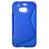 HTC One M8 - Gumiran ovitek (TPU) - modro-prosojen SLine