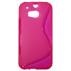 HTC One M8 - Gumiran ovitek (TPU) - roza-prosojen SLine