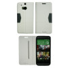 HTC One M8 - Preklopna torbica (47G) - bela
