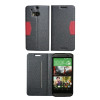 HTC One M8 - Preklopna torbica (47G) - črna
