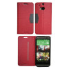 HTC One M8 - Preklopna torbica (47G) - rdeča
