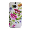 HTC One M8 - Gumiran ovitek (TPUP) - Pink garden