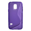 Samsung Galaxy S5 Mini - Gumiran ovitek (TPU) - vijolično-prosojen SLine