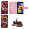 Samsung Galaxy S5 Mini - Preklopna torbica (WLGP) - Colorful hearts