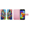 Samsung Galaxy S5 Mini - Preklopna torbica (WLGP) - Colorful flowers