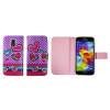 Samsung Galaxy S5 Mini - Preklopna torbica (WLGP) - Dots&hearts