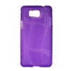 Samsung Galaxy Alpha - Gumiran ovitek (TPU) - vijolično-prosojen WLine