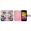 Nokia Lumia 530 - Preklopna torbica (WLGP) - Colorfull owls