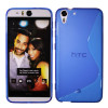 HTC Desire Eye - Gumiran ovitek (TPU) - modro-prosojen SLine