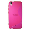 HTC Desire Eye - Gumiran ovitek (TPU) - roza-prosojen SLine