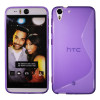 HTC Desire Eye - Gumiran ovitek (TPU) - vijolično-prosojen SLine