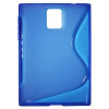 BlackBerry Passport - Gumiran ovitek (TPU) - modro-prosojen SLine