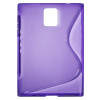 BlackBerry Passport - Gumiran ovitek (TPU) - vijolično-prosojen SLine