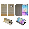 Samsung Galaxy S6 Edge - Preklopna torbica (67G) - bež