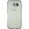Samsung Galaxy S6 - Gumiran ovitek (TPUE) - rob srebrn