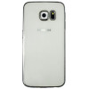Samsung Galaxy S6 Edge - Gumiran ovitek (TPUE) - rob srebrn