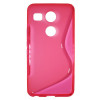 LG Nexus 5X - Gumiran ovitek (TPU) - roza-prosojen SLine