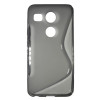 LG Nexus 5X - Gumiran ovitek (TPU) - sivo-prosojen SLine
