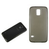 Samsung Galaxy S5/S5 Neo - Gumiran ovitek (TPUA) - sivo-prosojen
