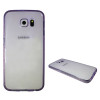 Samsung Galaxy S6 - Gumiran ovitek (TPUD) - rob vijoličen