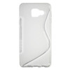 Samsung Galaxy A3 (2016) - Gumiran ovitek (TPU) - belo-prosojen SLine