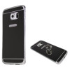 Samsung Galaxy S6 Edge - Gumiran ovitek (TPUE) - ogledalo črno
