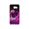 Samsung Galaxy A3 (2016) - Gumiran ovitek (TPUP) - Black pink heart